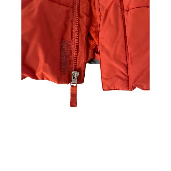 Wonder Nation Boys Orange Gray Full Zip-Up Puffer Jacket Coat Size Large 10-12 - Picture 5 of 9